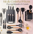 Kit PrimeCook - Jogo de Utensílios de Cozinha 19 Peças