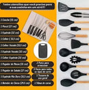 Kit PrimeCook - Jogo de Utensílios de Cozinha 19 Peças
